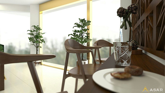 Design of a cozy confectionery cafe on Hasht Behesht Street